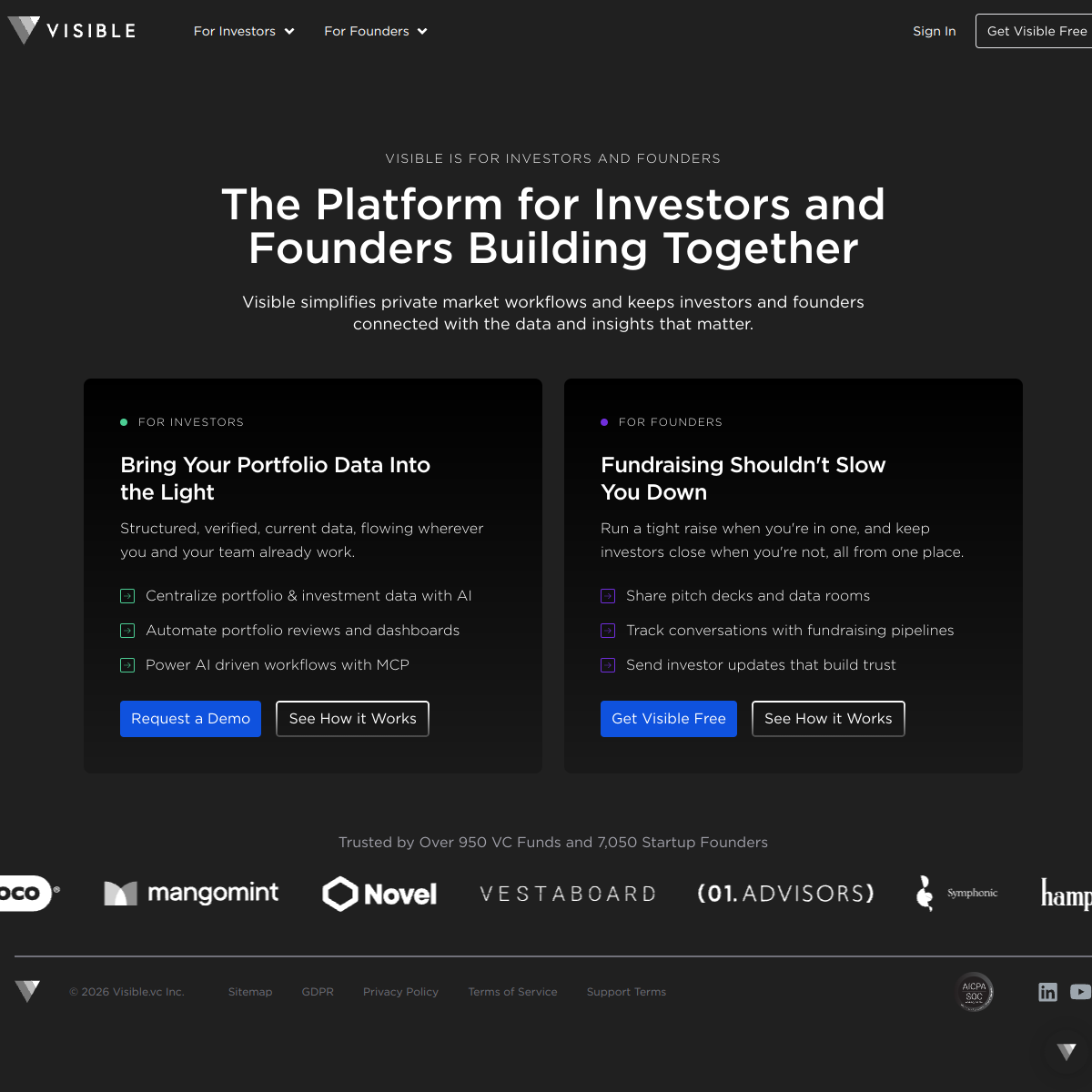 Screenshot of Visible