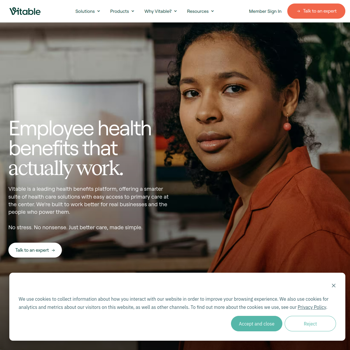 Vitable Health homepage