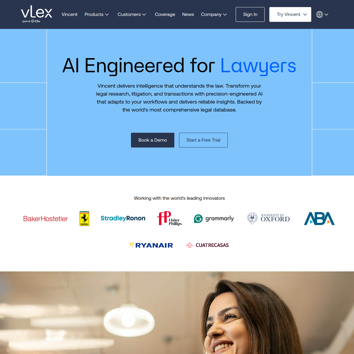 Screenshot of vLex