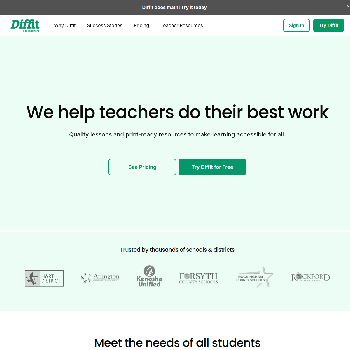 Screenshot of Diffit