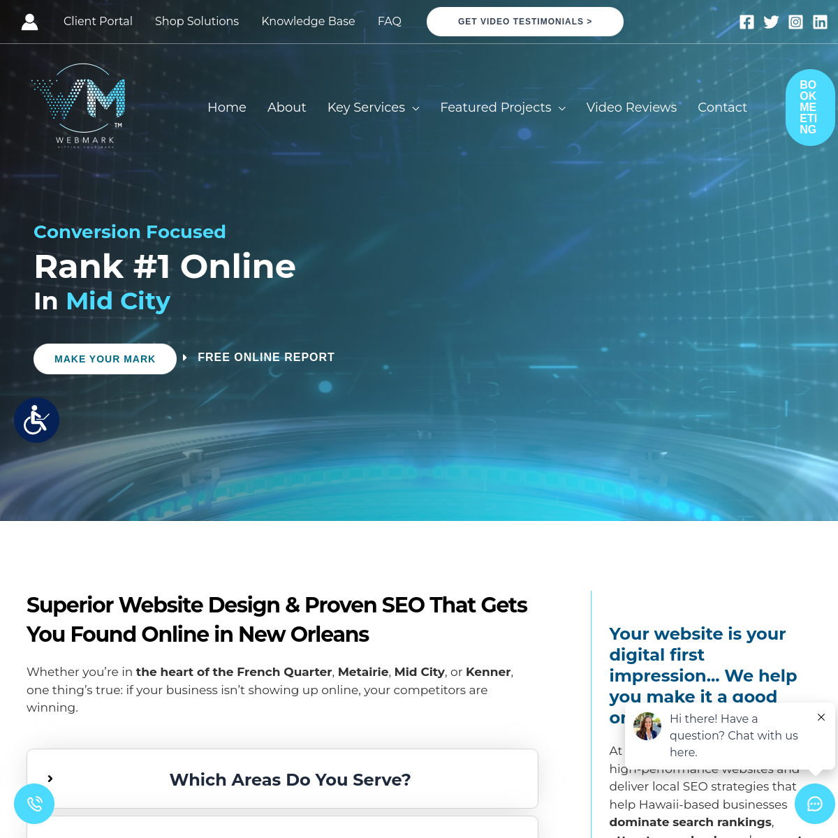 Screenshot of Webmark Consulting Group