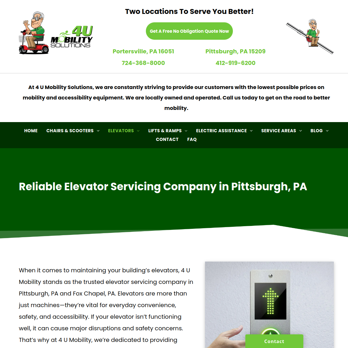 Screenshot of 4 U Mobility Solutions