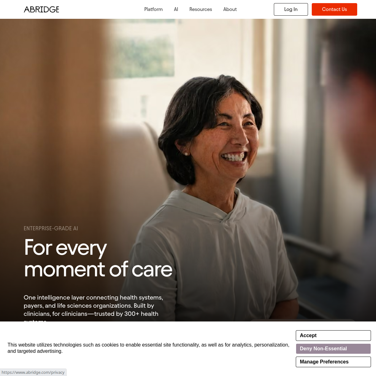 Abridge 官网截图