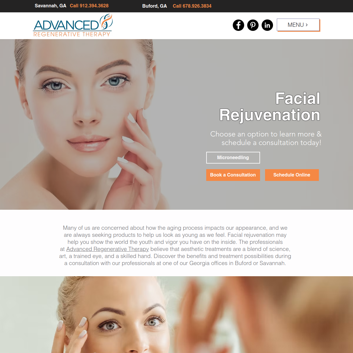 Screenshot of Advanced Regenerative Therapy