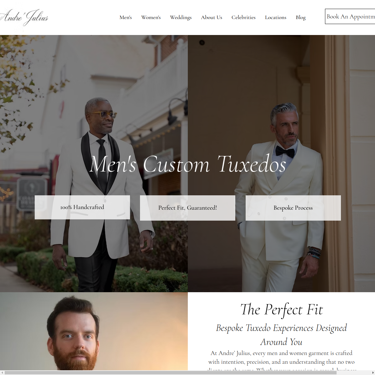 Screenshot of Andre Julius - Custom Suits & Accessories