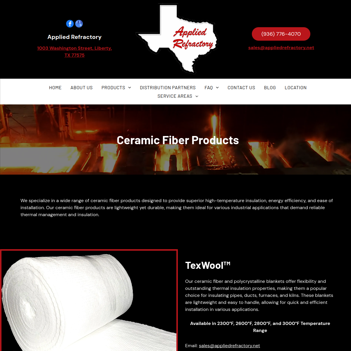 Screenshot of Applied Refractory