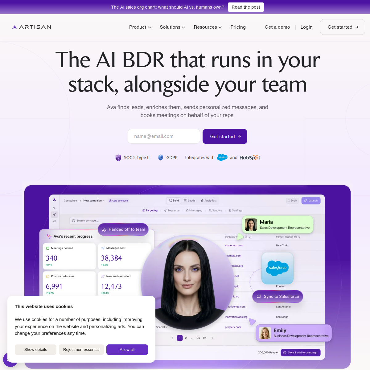 Screenshot of Artisan
