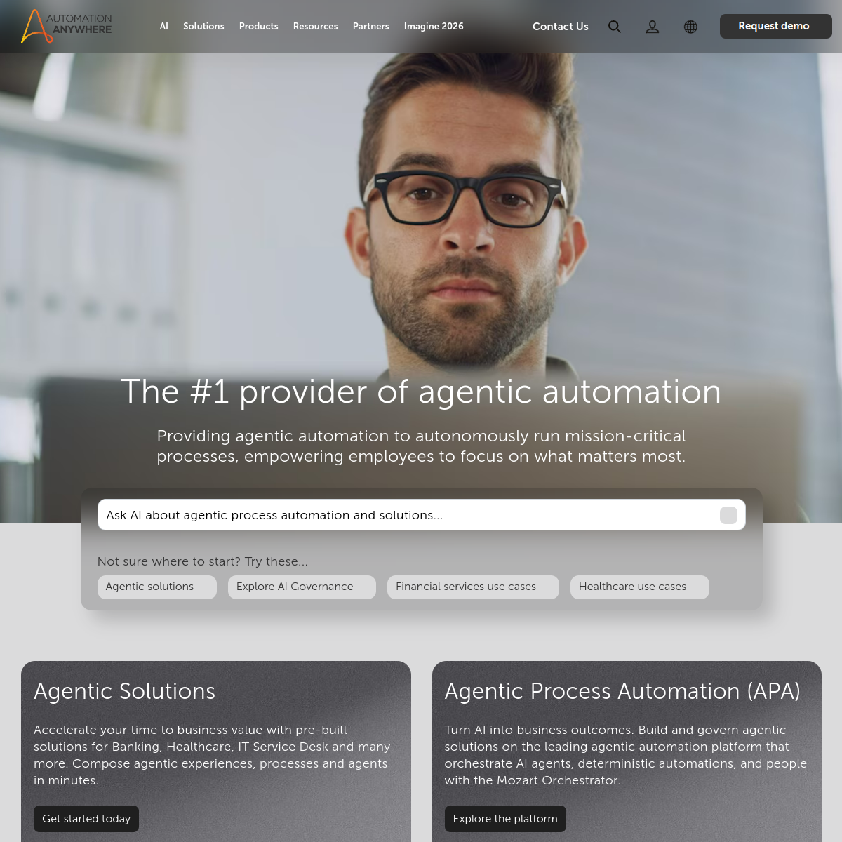 Screenshot of Automation Anywhere