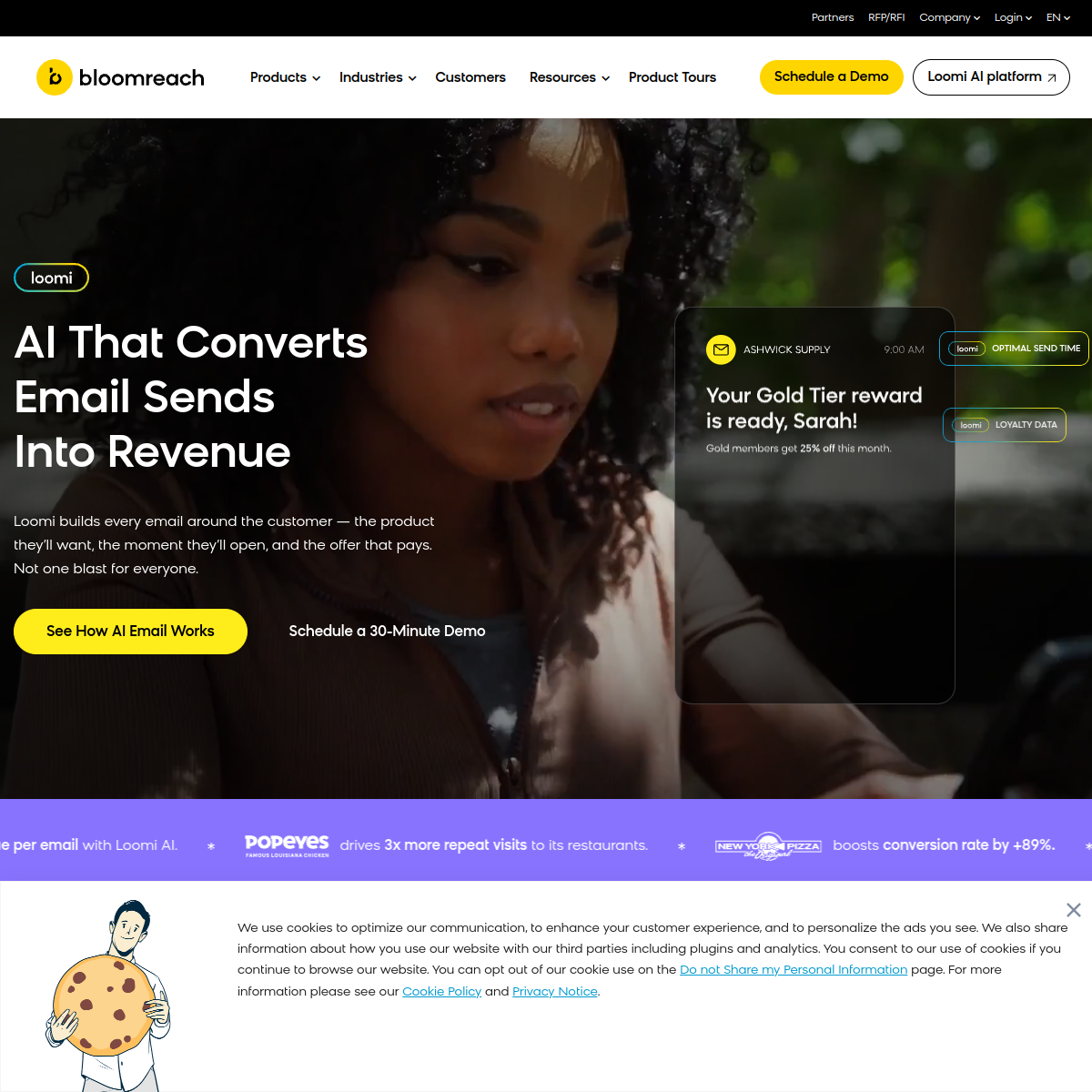 Screenshot of Bloomreach