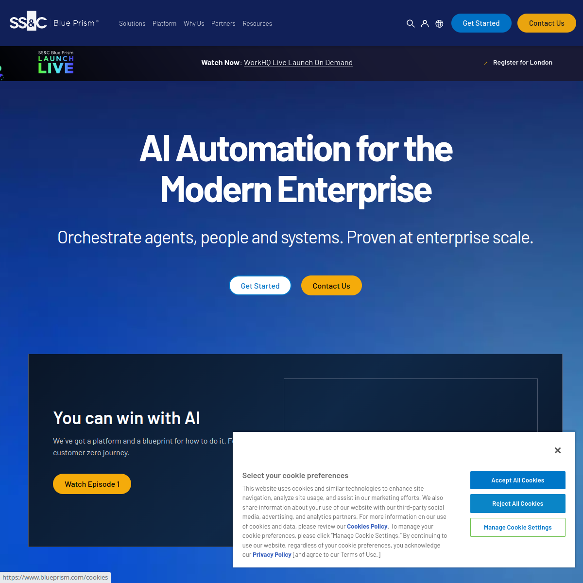 Screenshot of Blue Prism