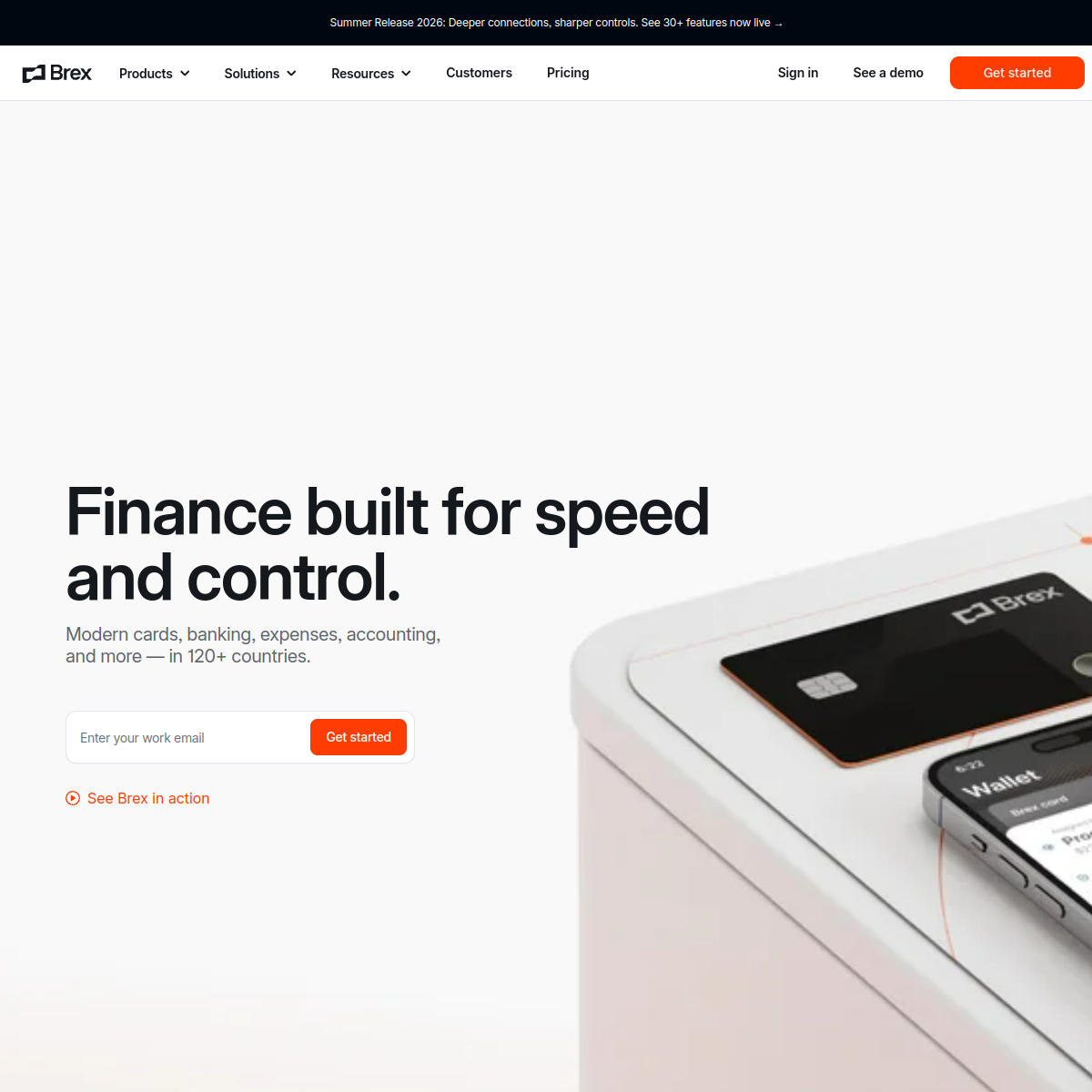 Screenshot of Brex