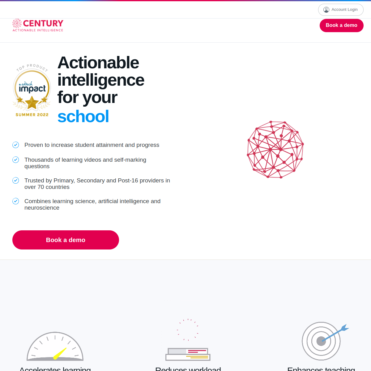 Screenshot of Century Tech
