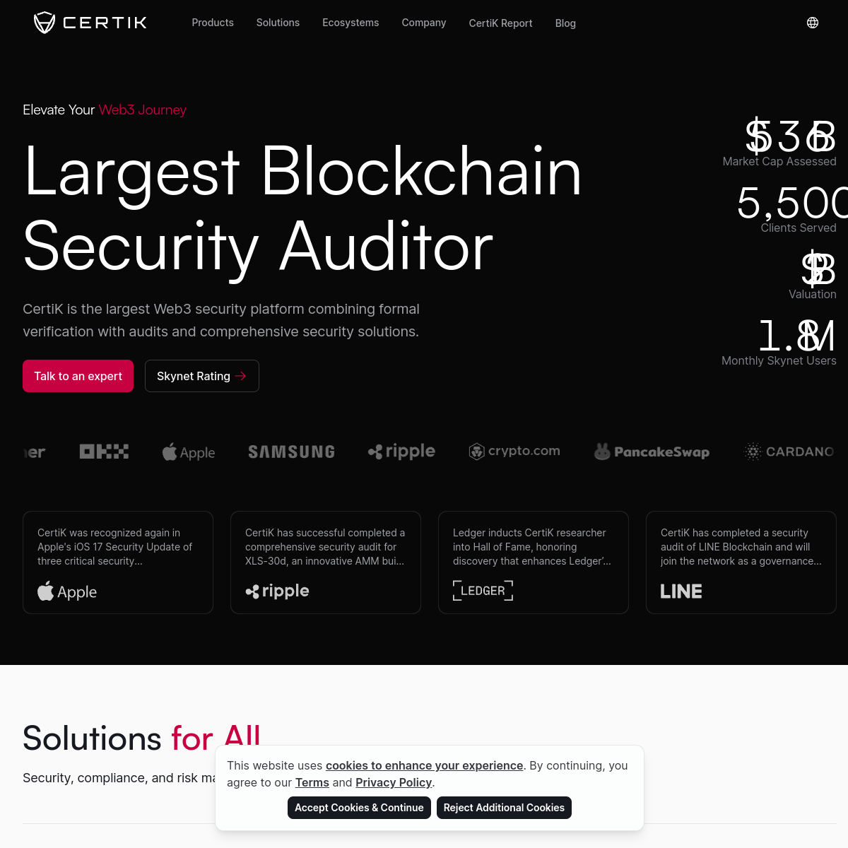 Screenshot of Certik