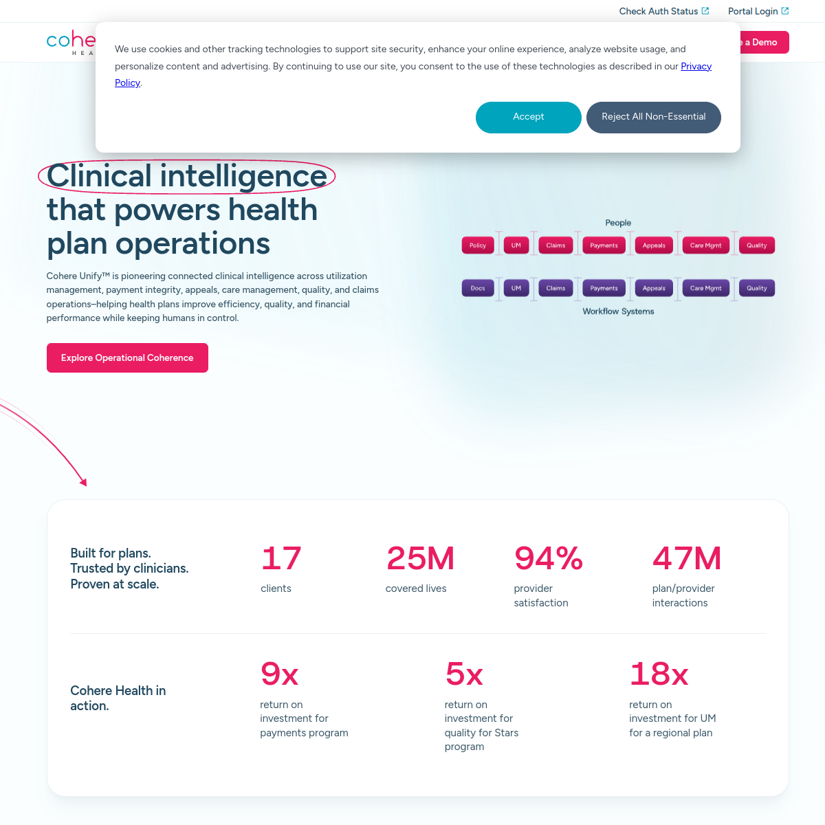 Screenshot of Cohere Health