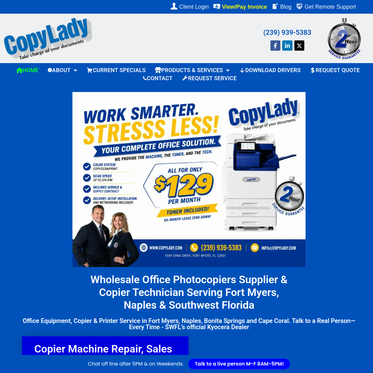 Screenshot of CopyLady