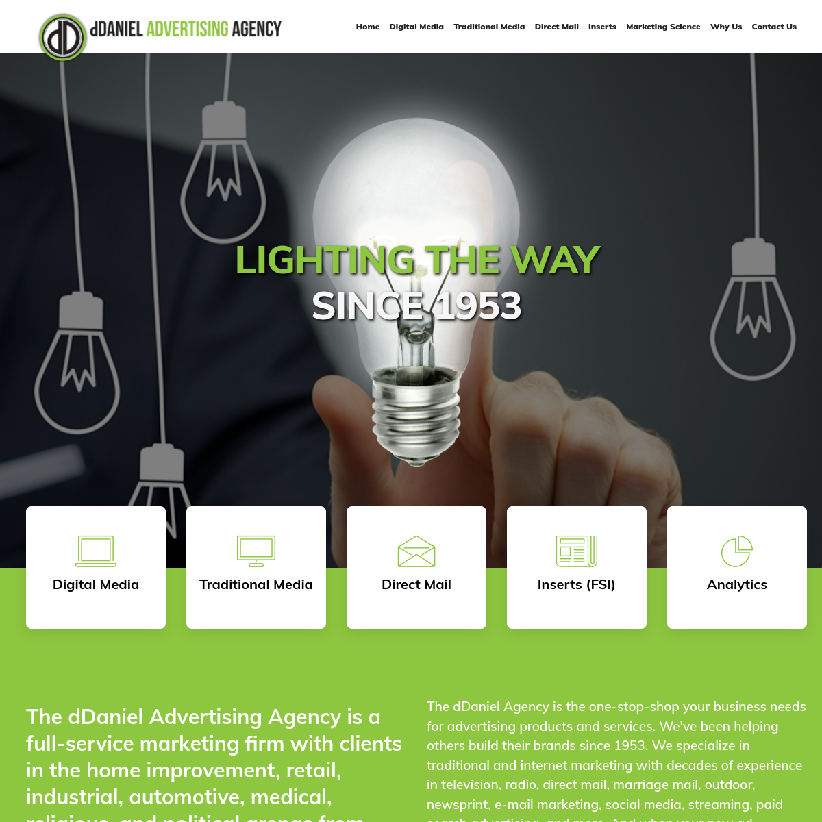 Screenshot of dDaniel Advertising Agency