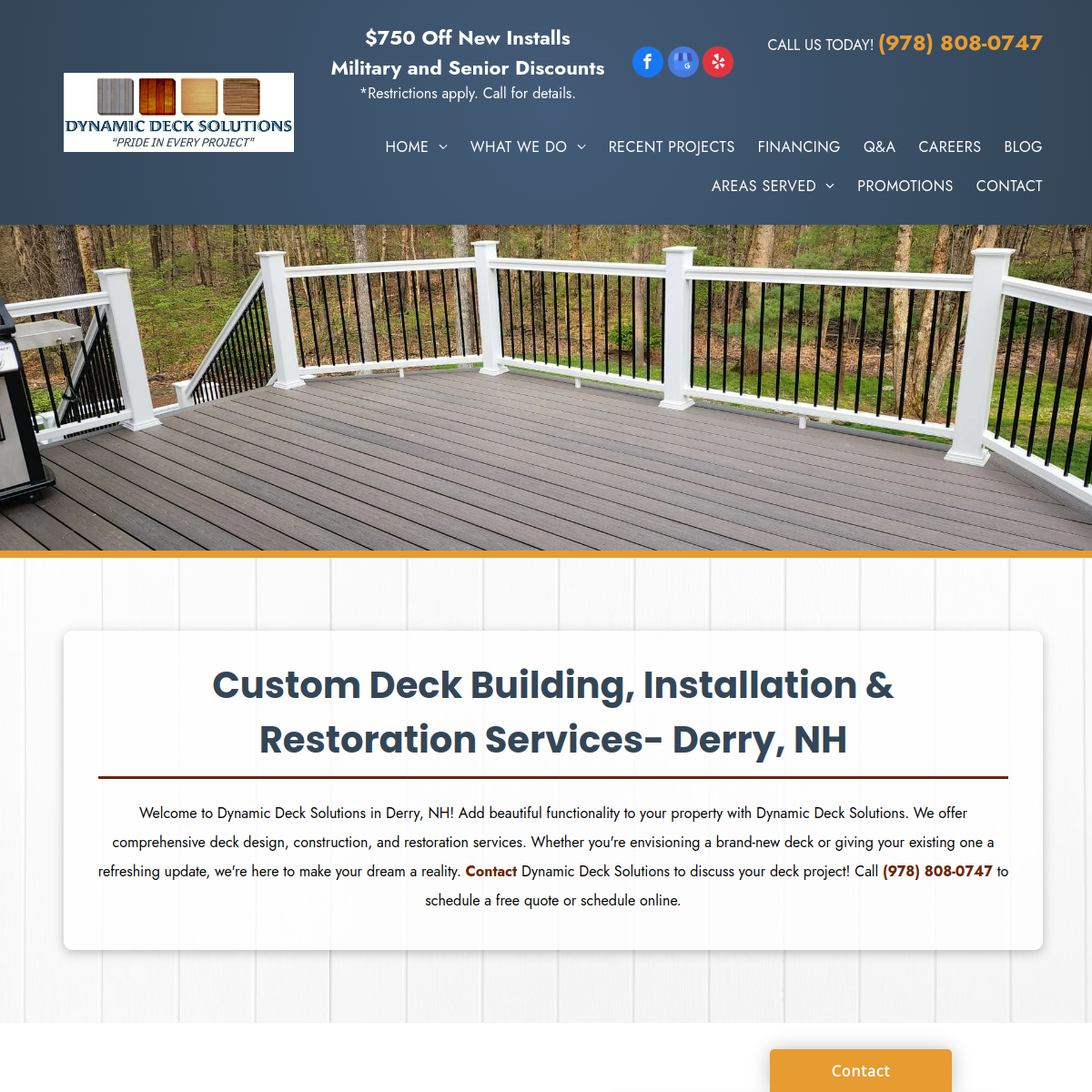 Screenshot of Dynamic Deck Solutions