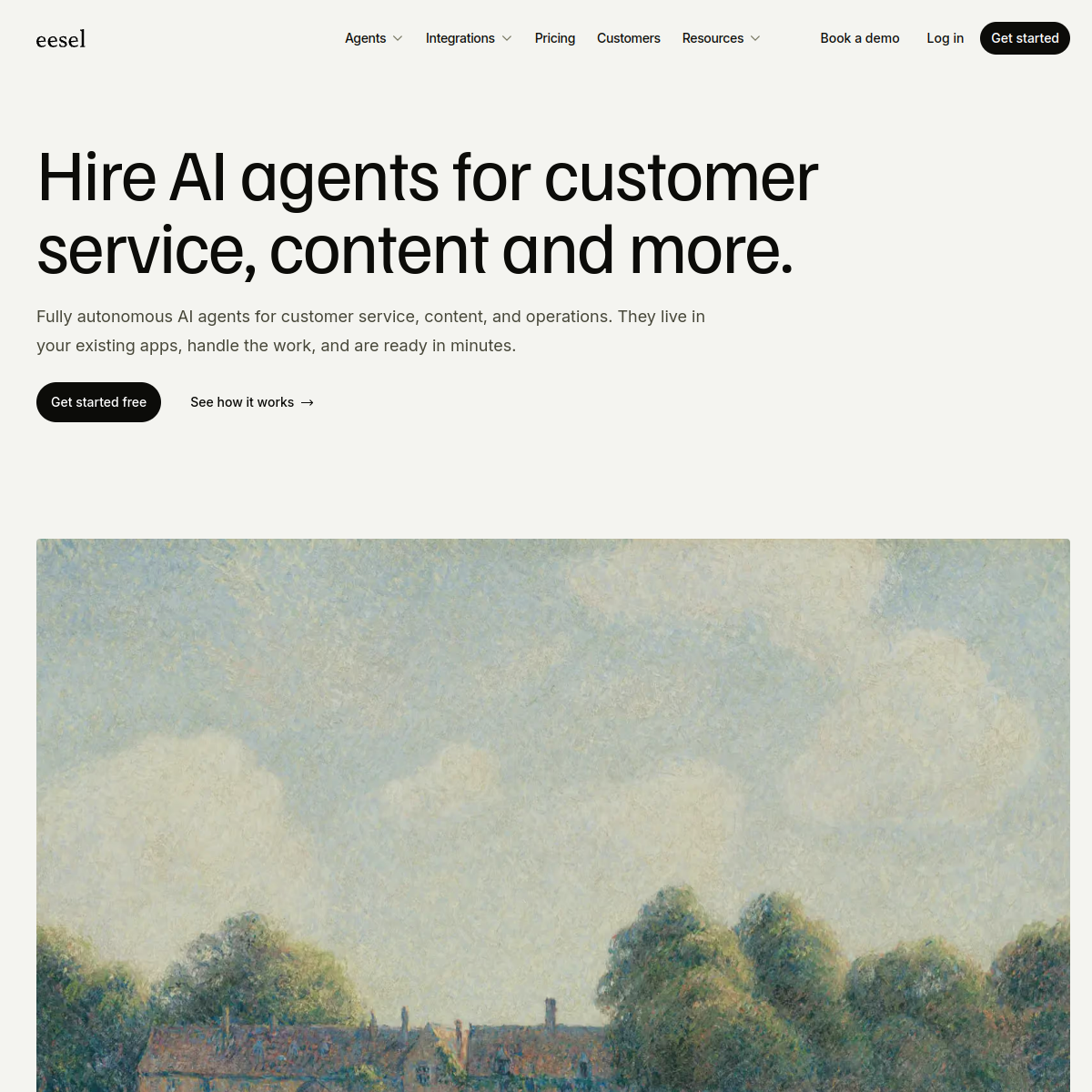 Screenshot of eesel AI