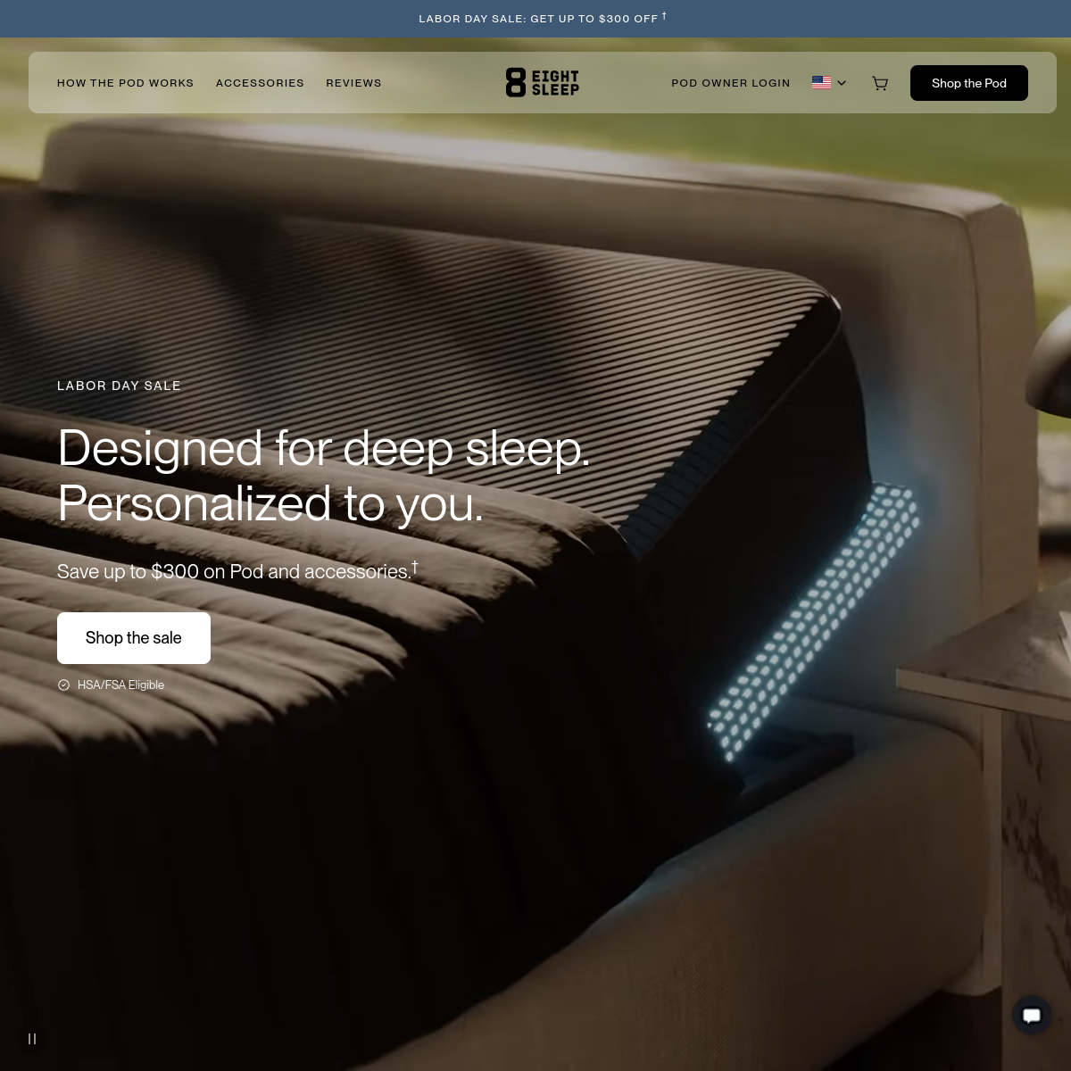 Screenshot of Eight Sleep