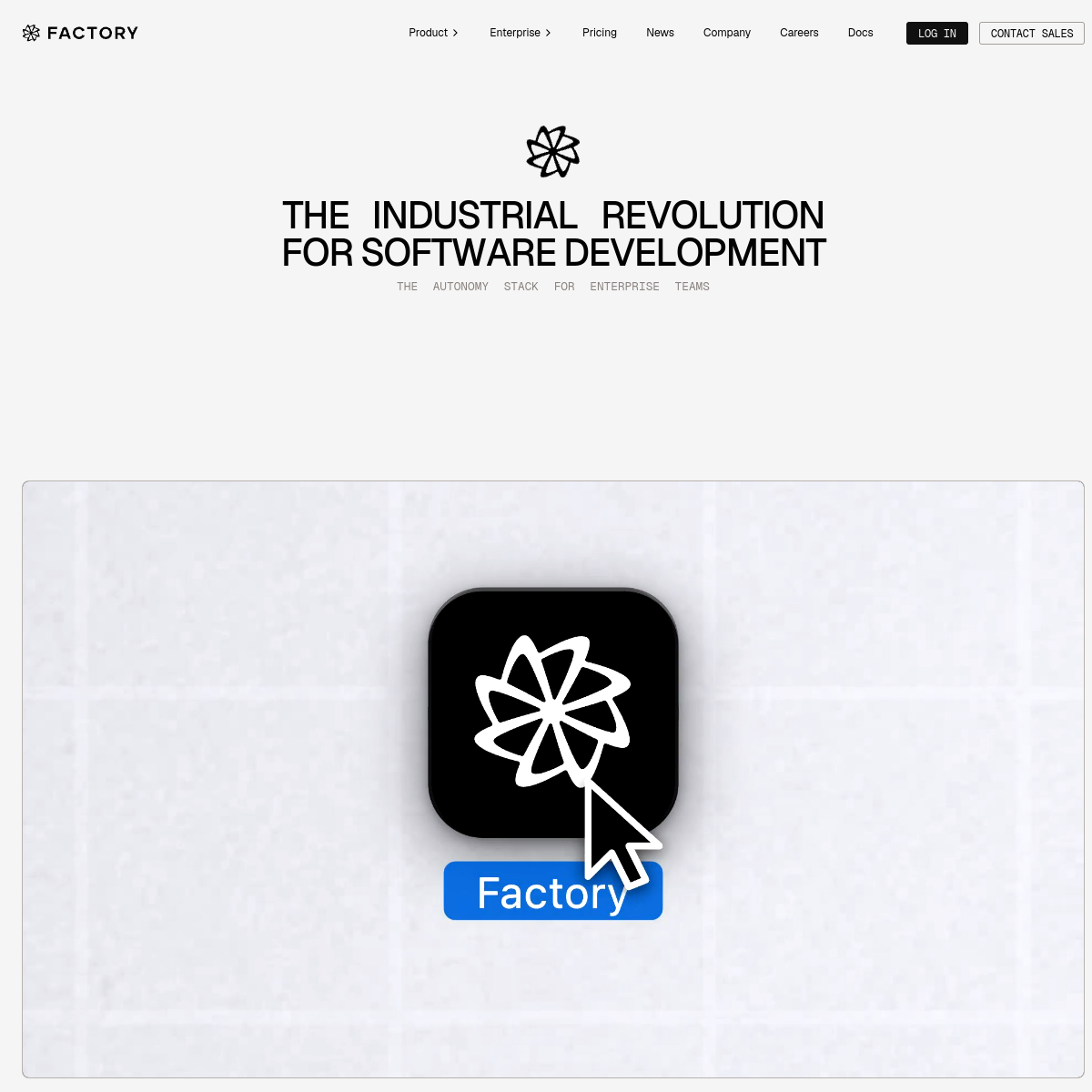 Screenshot of Factory AI