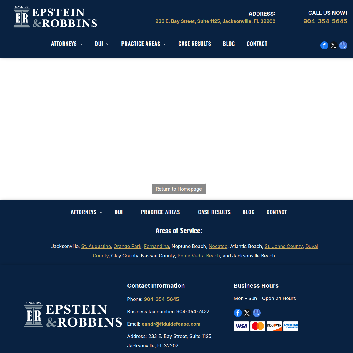 Screenshot of Epstein & Robbins