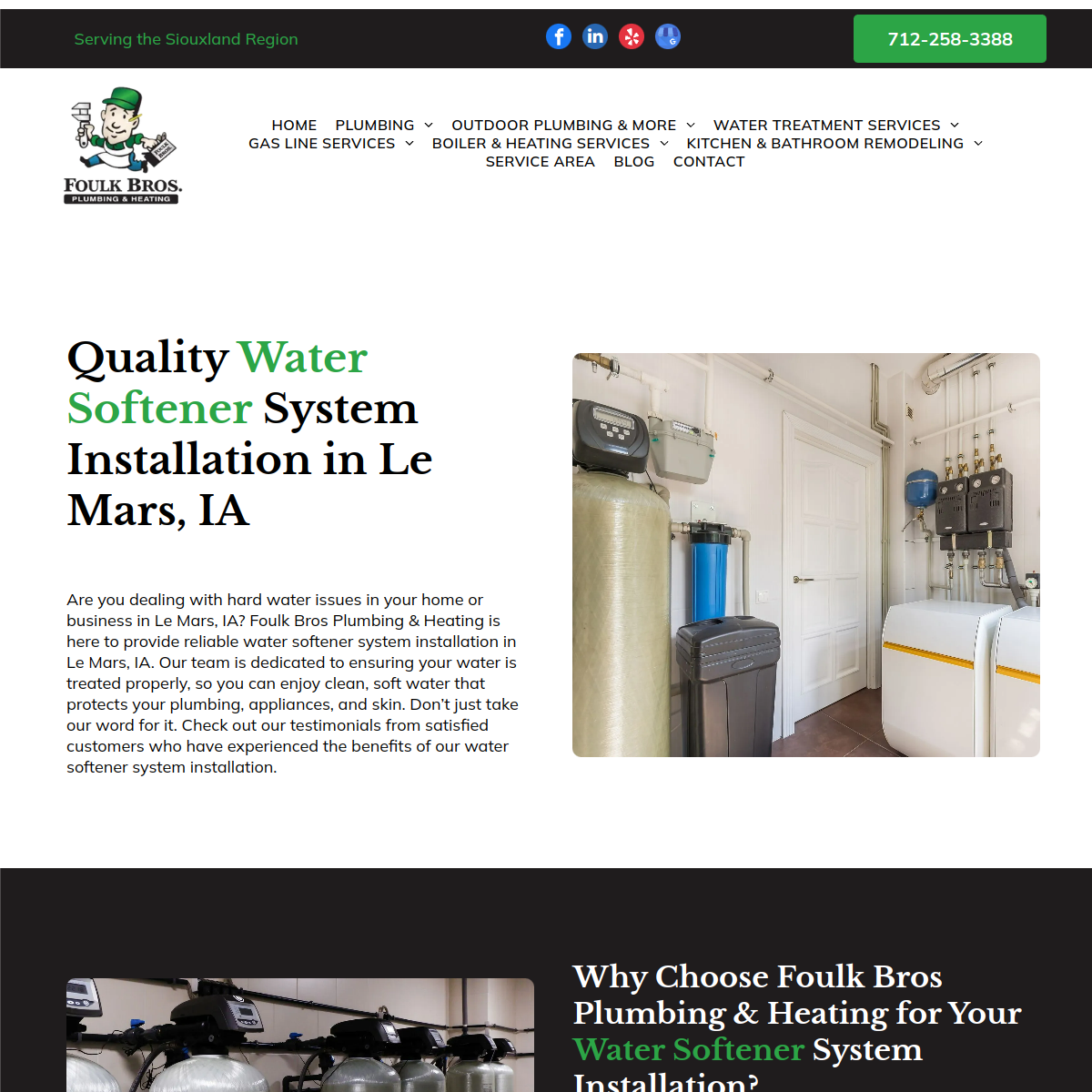 Screenshot of Foulk Brothers Plumbing & Heating