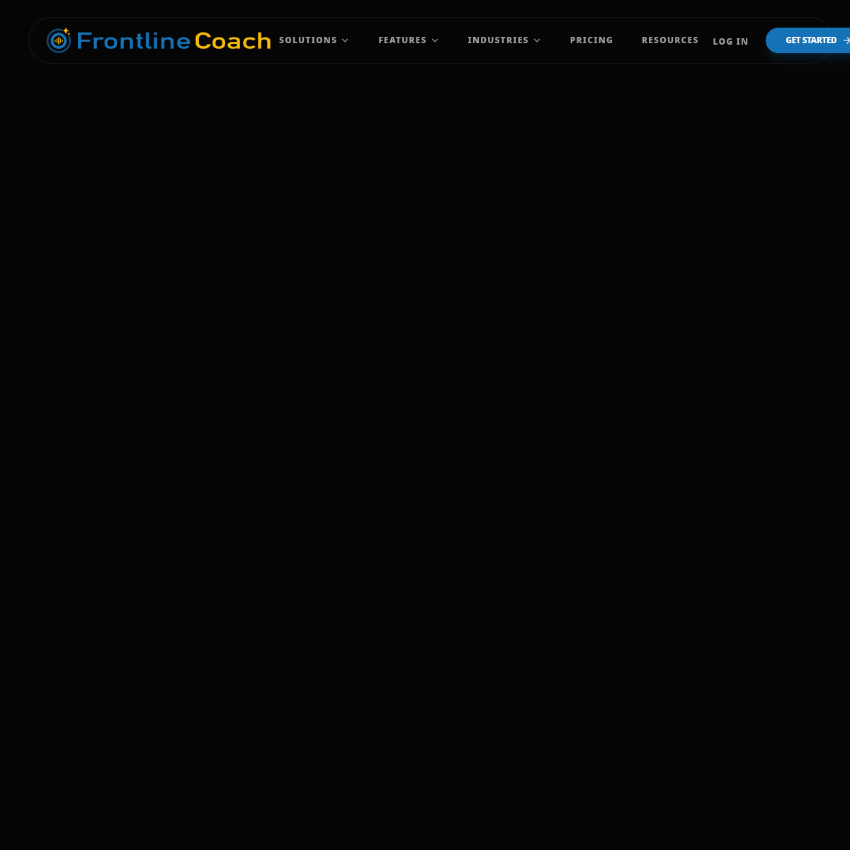 Screenshot of Frontline Coach