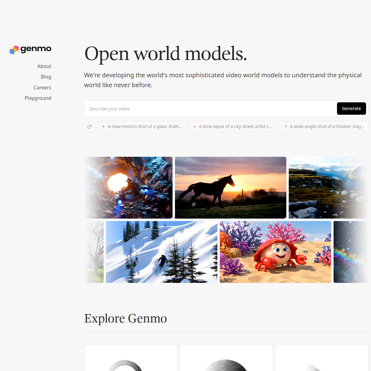 Screenshot of Genmo