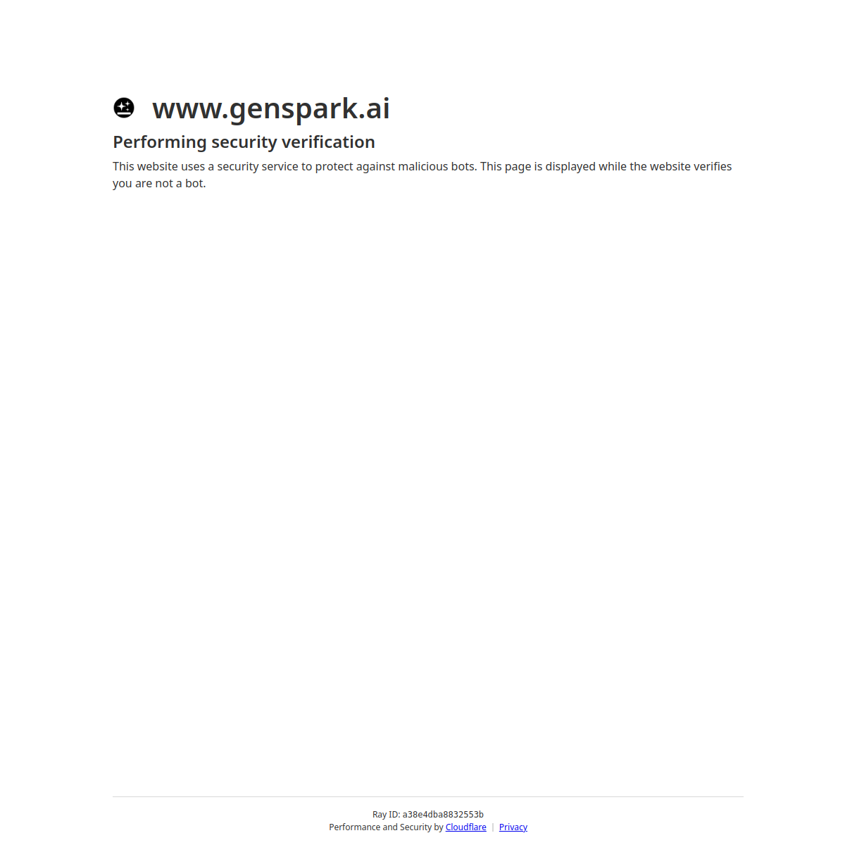 Screenshot of Genspark