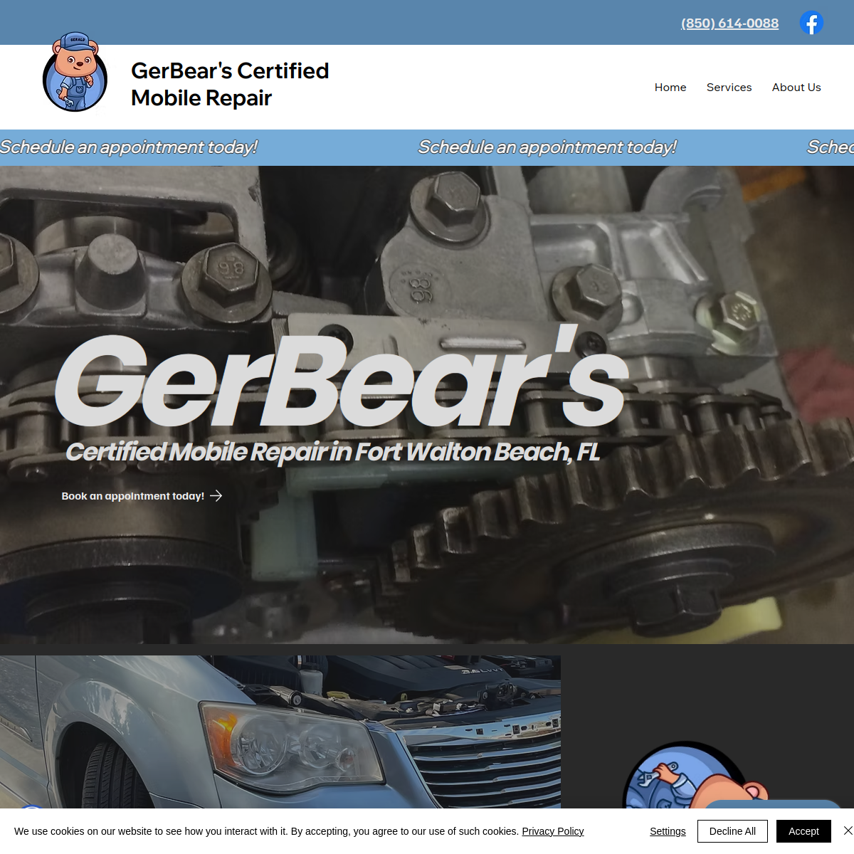 Screenshot of GerBear's Certified Mobile Repair