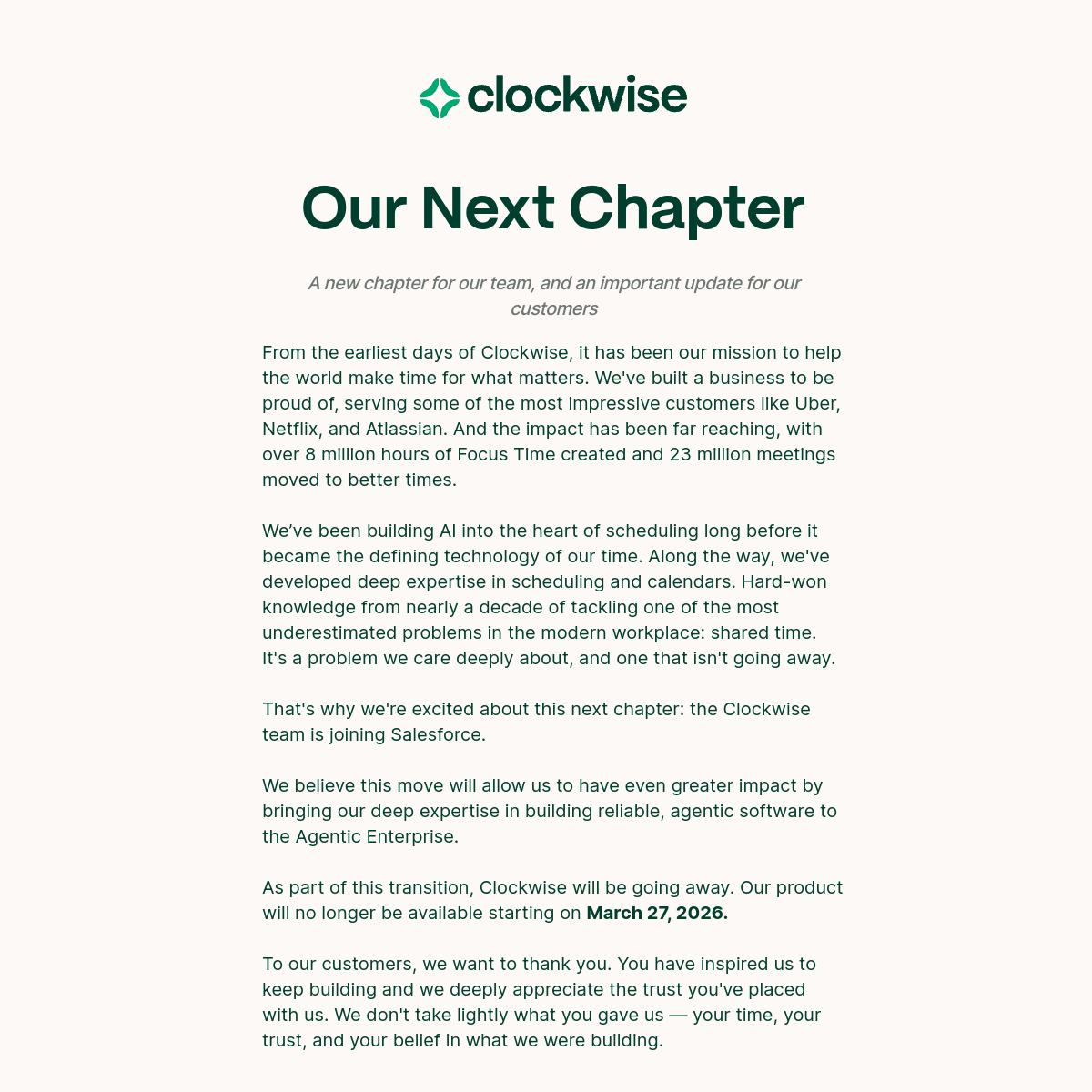 Screenshot of Clockwise