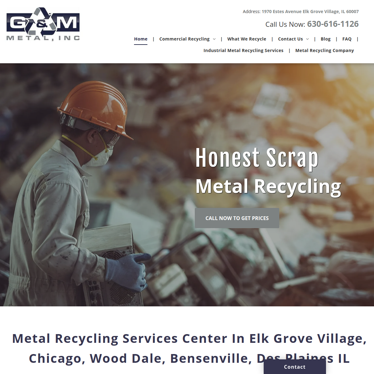 Screenshot of G & M Metal, Inc