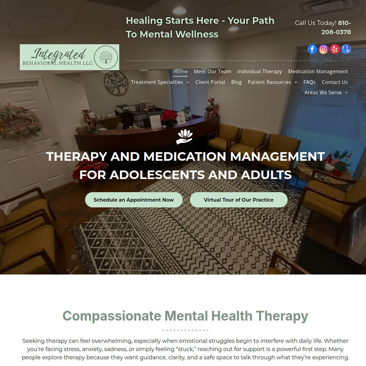 Screenshot of Integrated Behavioral Health