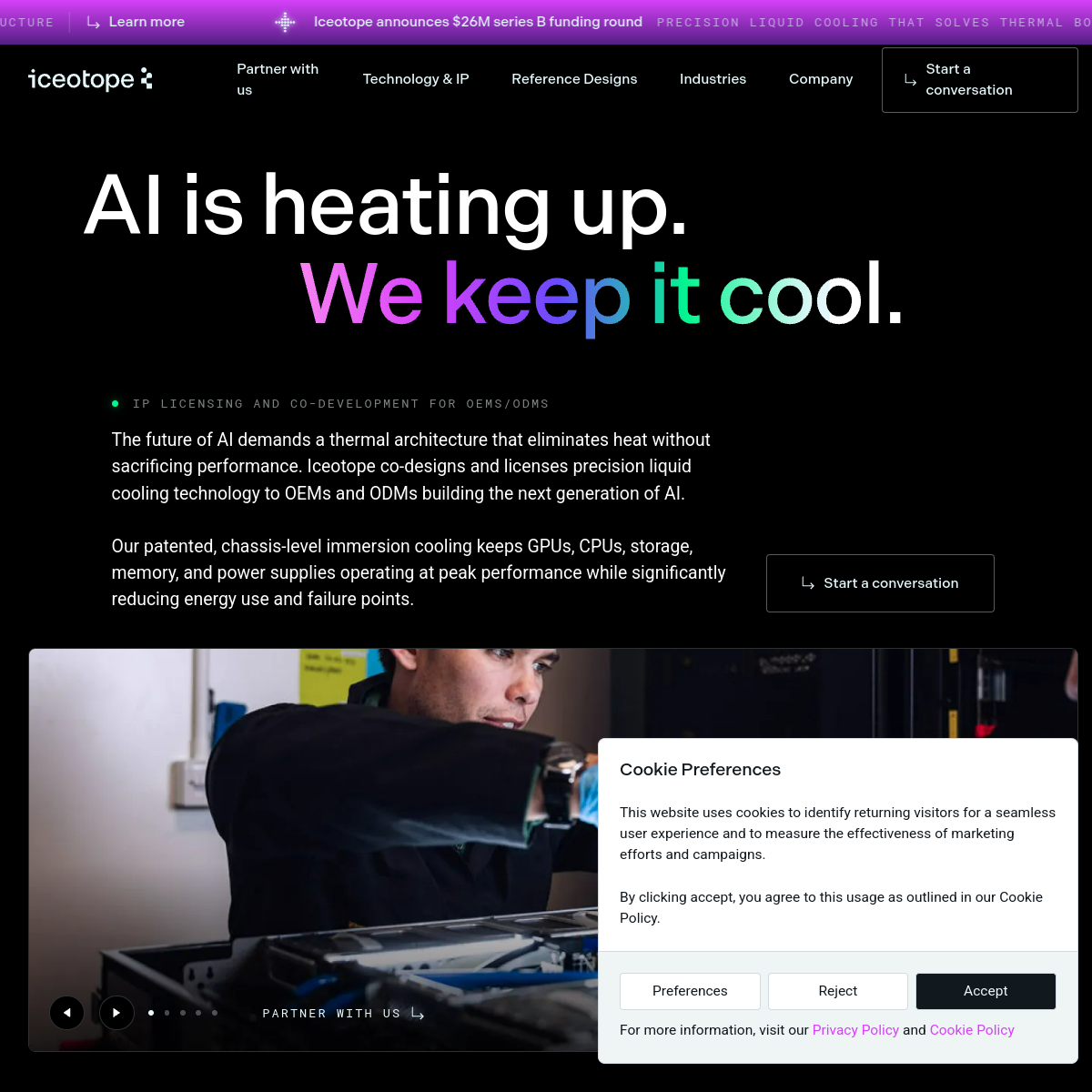 Iceotope 官网截图