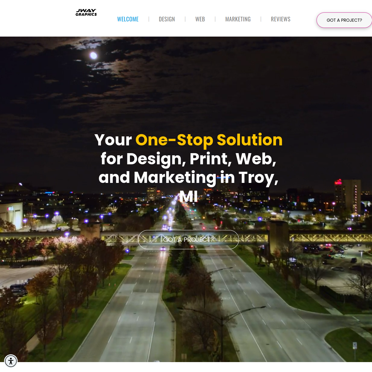 Screenshot of JWAY GRAPHICS, LLC