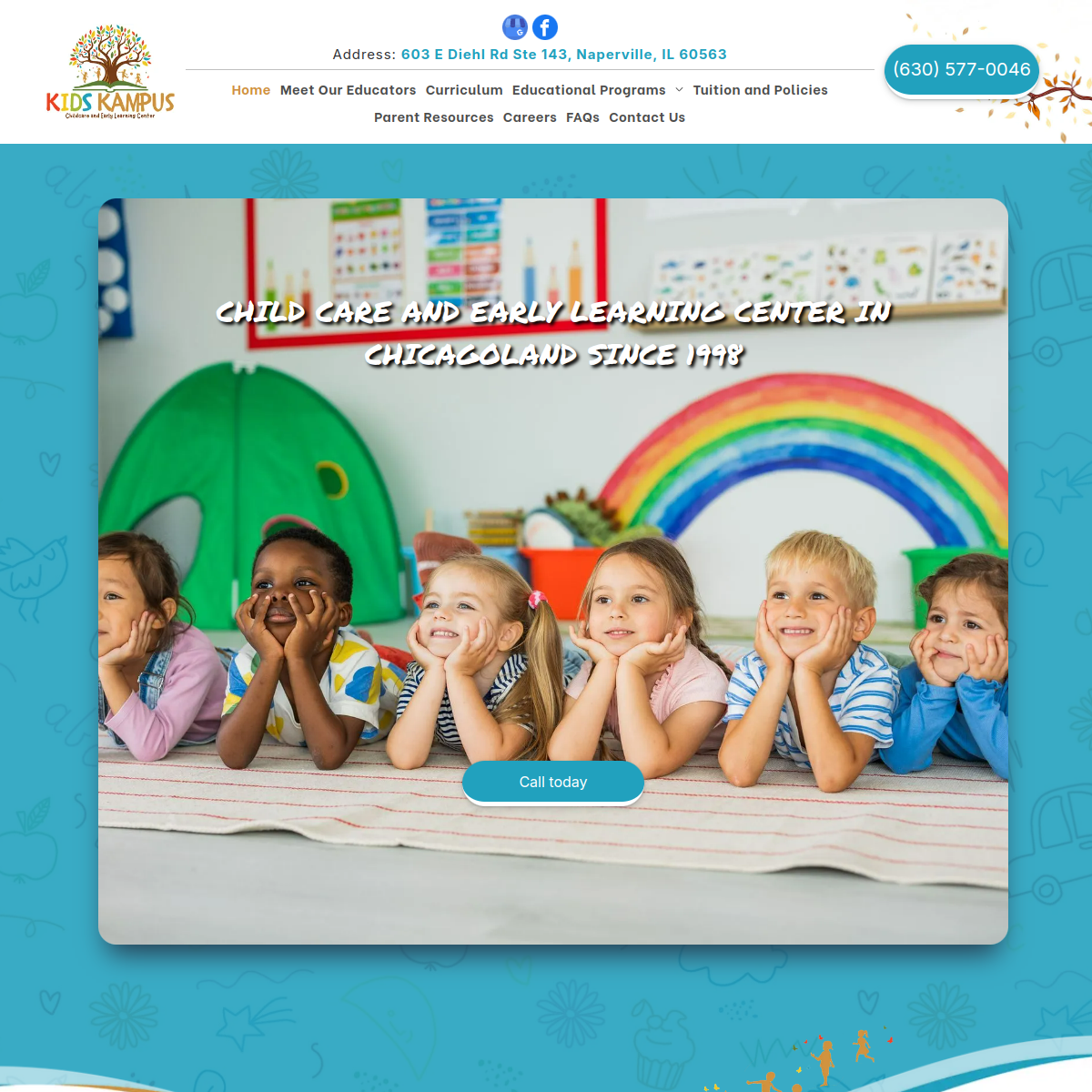 Screenshot of Kids Kampus Child Care and Early Learning Center