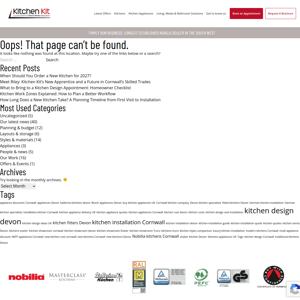 Screenshot of Kitchen Kit Ltd