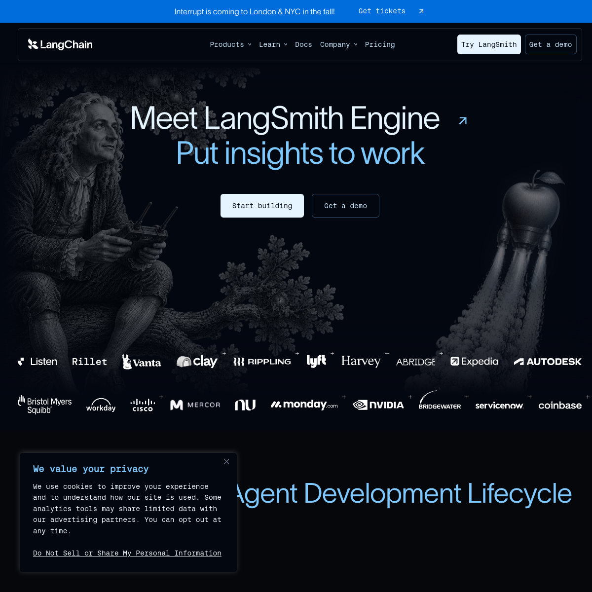 Screenshot of LangChain