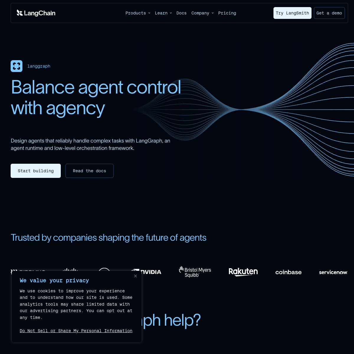 Screenshot of LangGraph