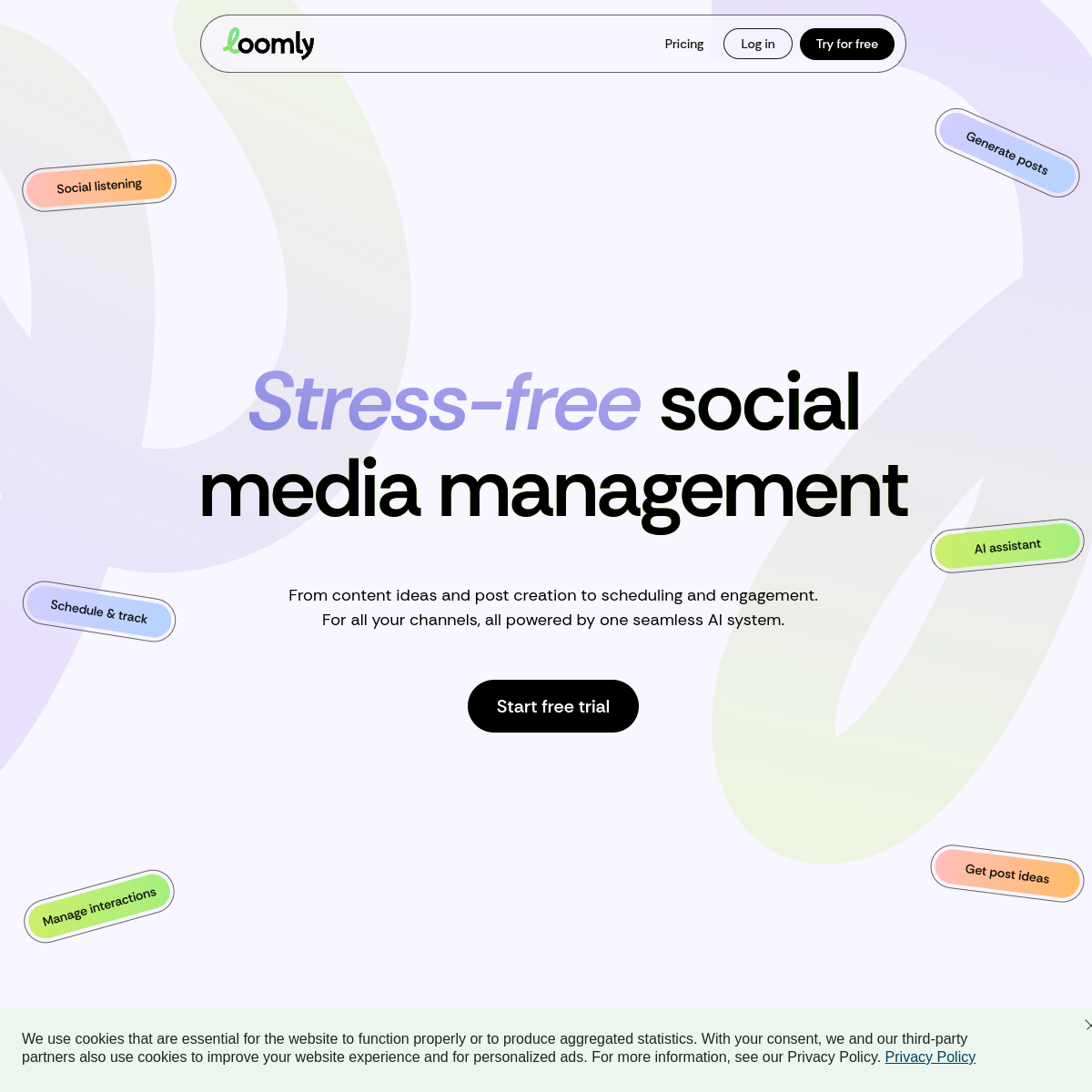 Screenshot of Loomly