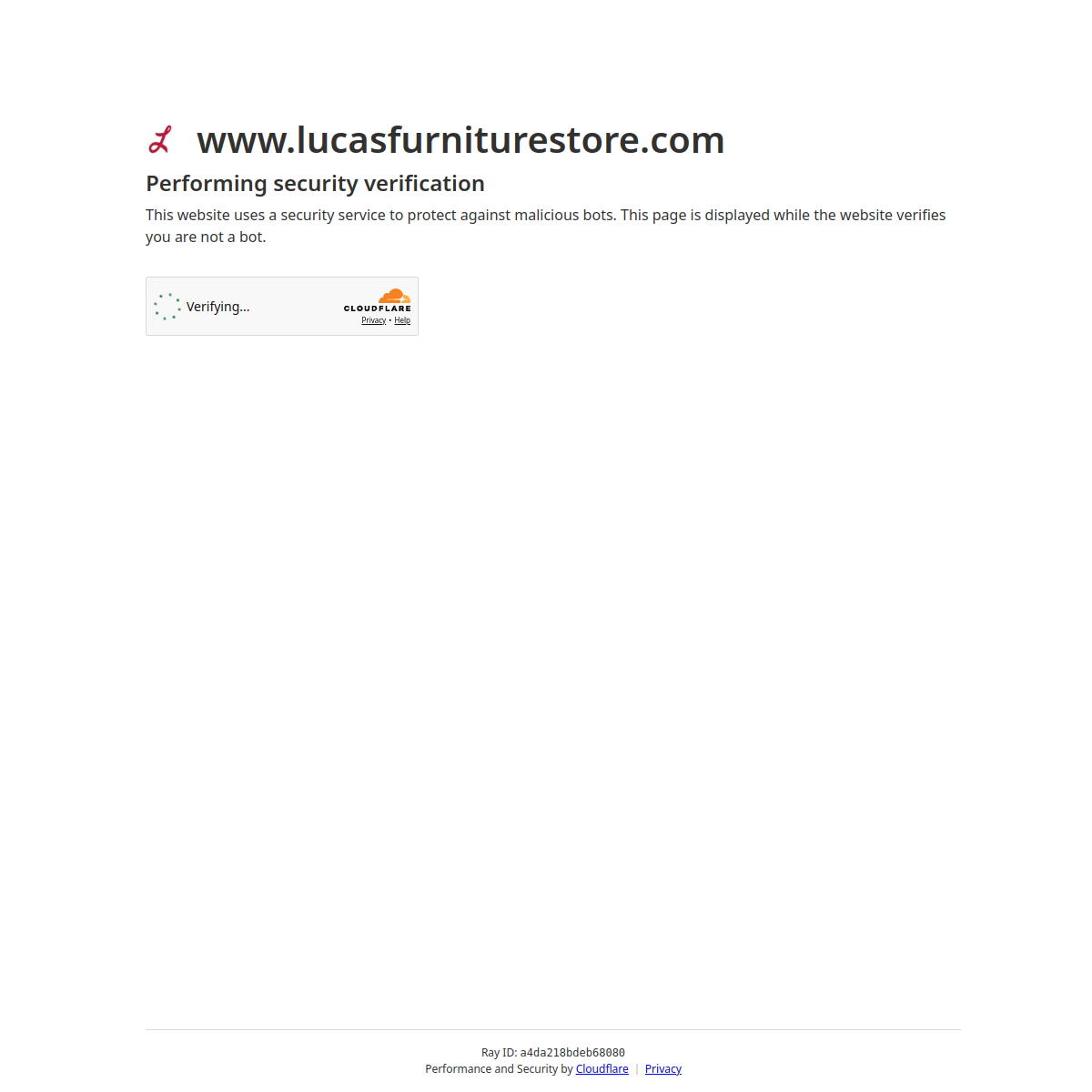 Screenshot of Lucas Furniture & Mattress
