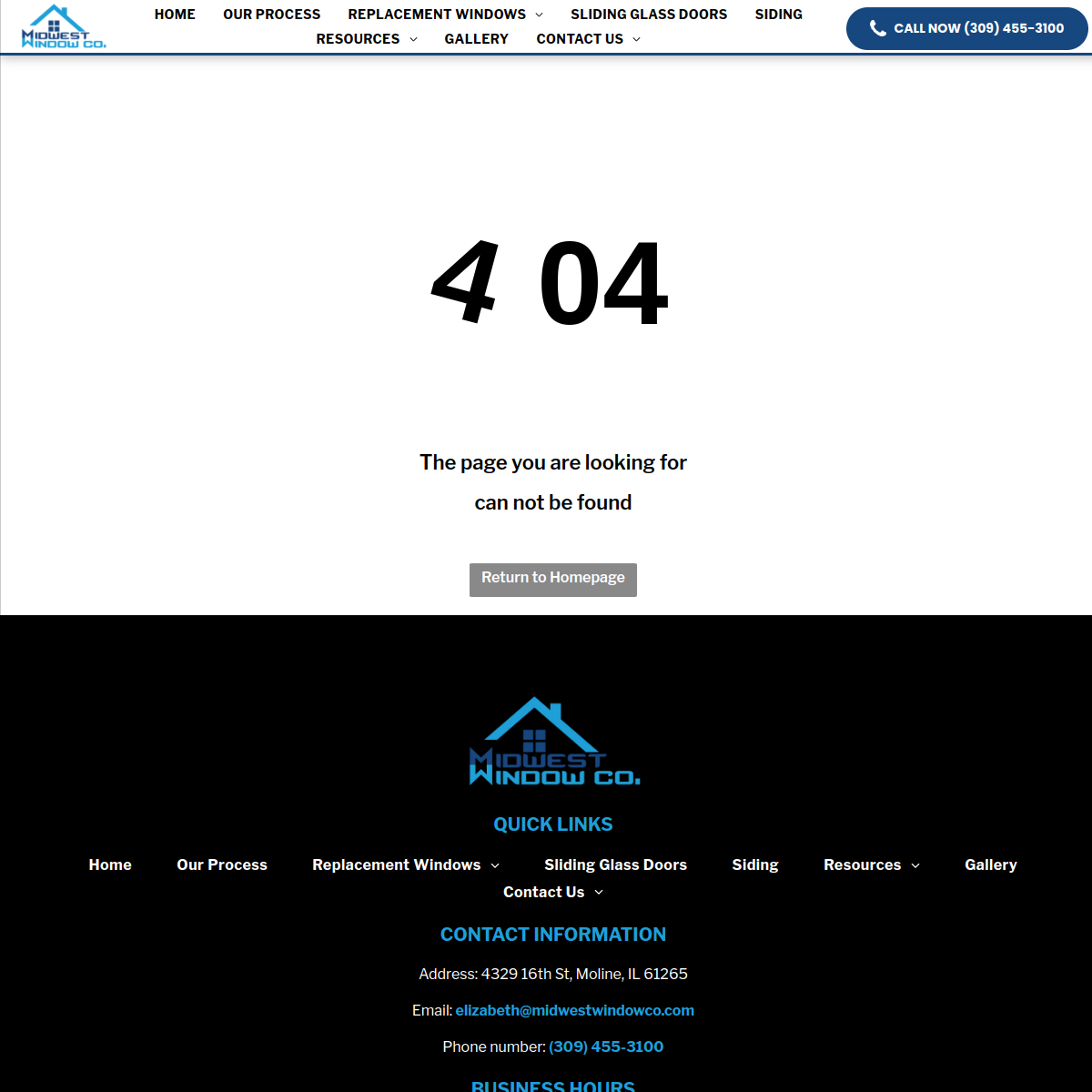 Screenshot of Midwest Window Company