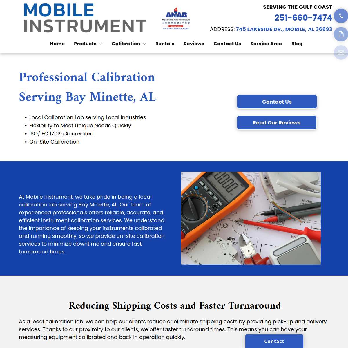 Screenshot of Mobile Instrument Company Inc.