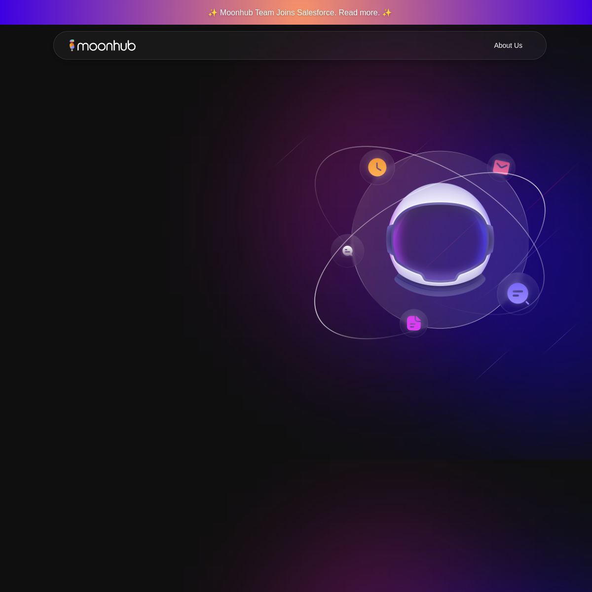 Screenshot of Moonhub