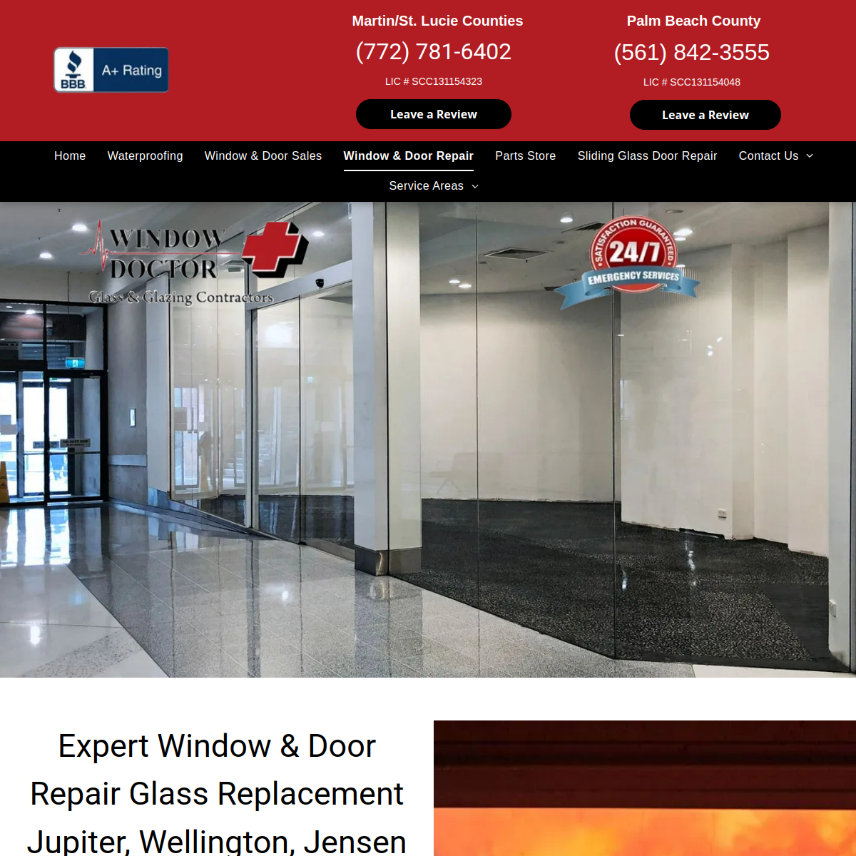 Screenshot of Window Doctor Glass and Glazing Contractors