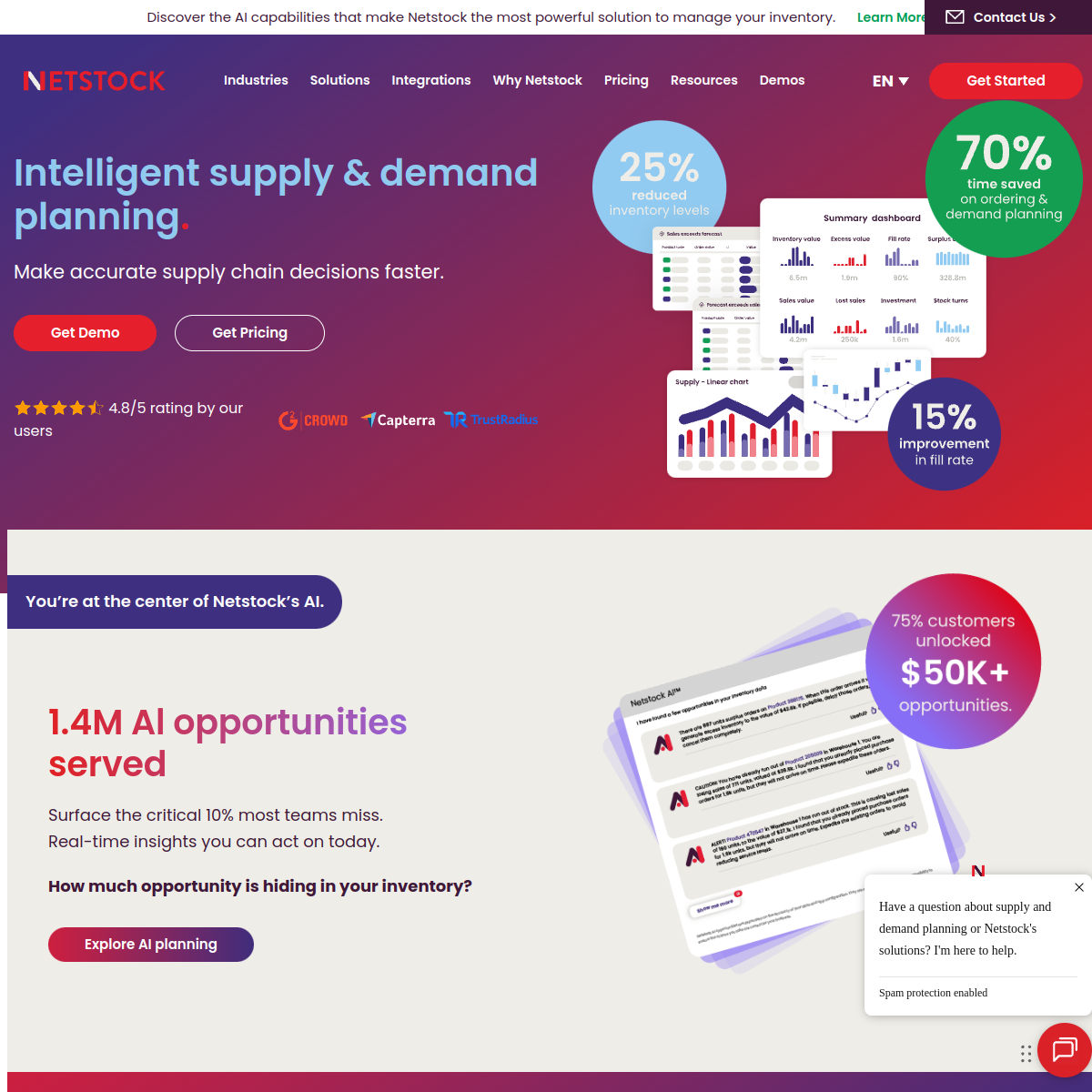 Screenshot of Netstock