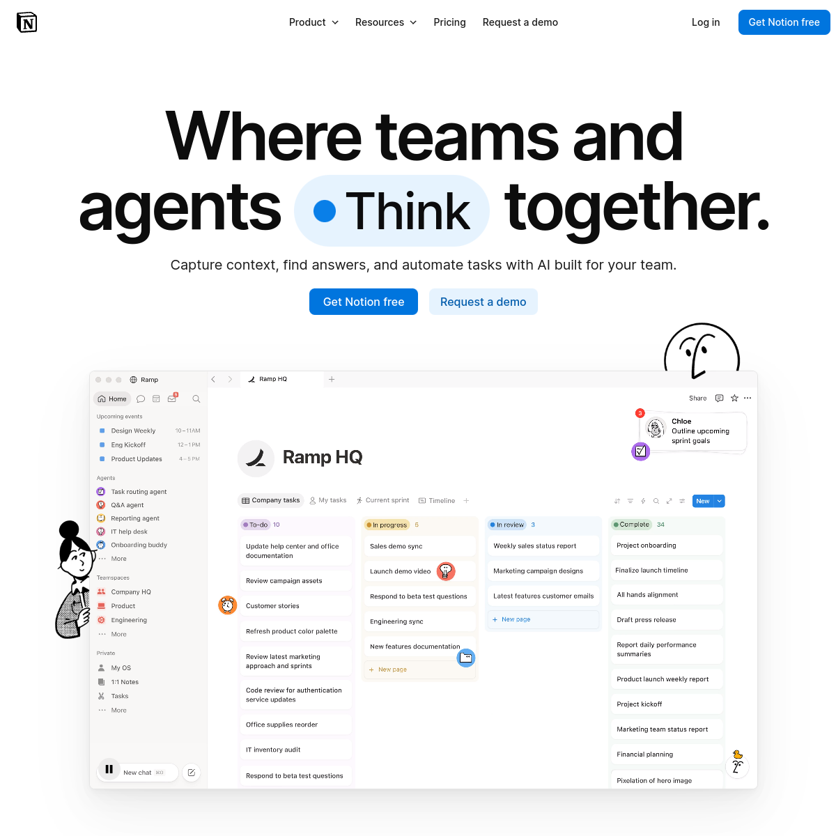 Screenshot of notion.so