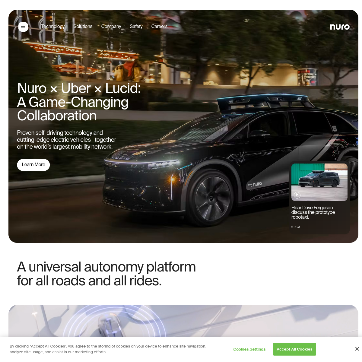 Nuro 官网截图