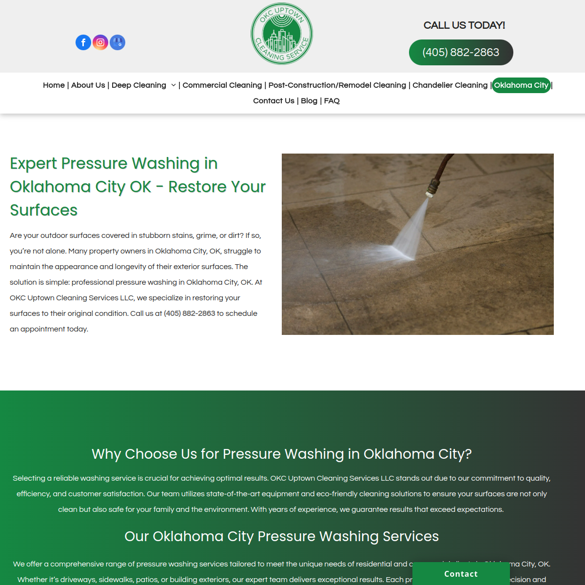Screenshot of Uptown Cleaning Services, LLC