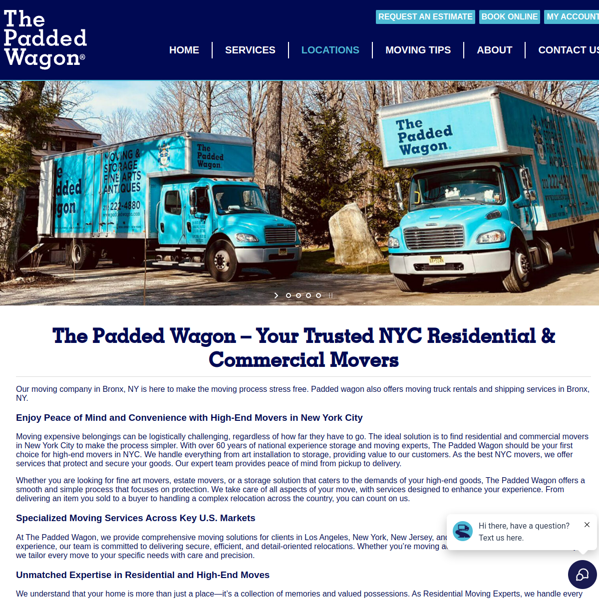 Screenshot of The Padded Wagon of New York